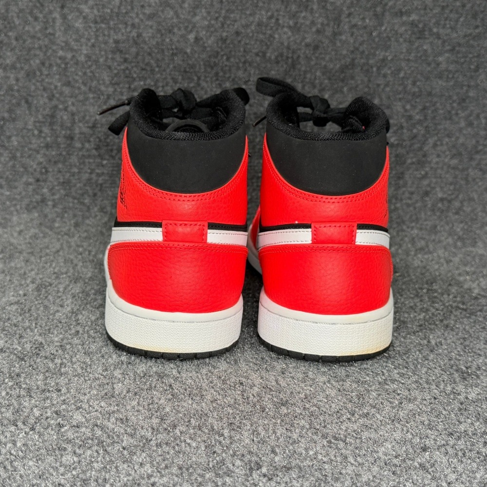Jordan 1 Mid Shoes Men 10.5 Infrared 23 Red Black Athleitc Retro Hooping Sneaker - Picture 6 of 14